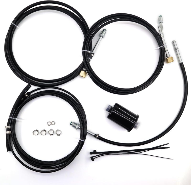 QHHR NFR0013 Nylon Fuel Line Replacement Kit Compatible With 1988 1989 1990 1991 1992 1993 1994 1995 1996 1997 Chevrolet GMC Gas Trucks - Image 1